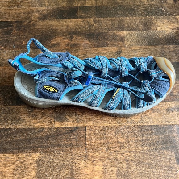 KEEN Women's Whisper‎ Water Hiking Sandals Blue Gray Size 8 Outdoor Shoes - Picture 3 of 10